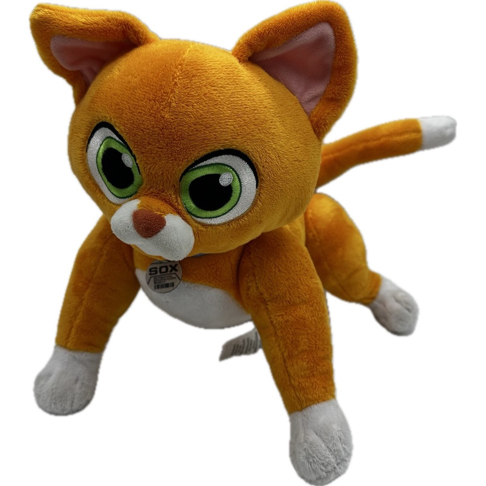 Disney Store Sox Orange Cat Buzz Lightyear Plush Stuffed Poseable Soft Toy Pixar